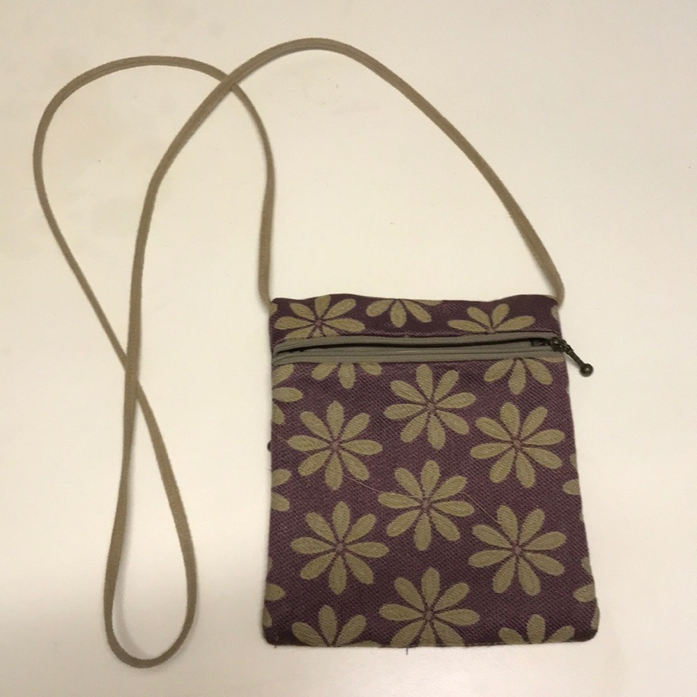 Small floral print cross body bag